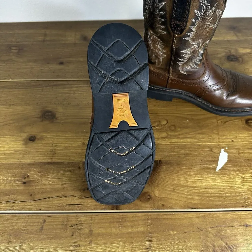 Ariat Sierra Men’s 7D  Pull-On Work Cowboy Boots